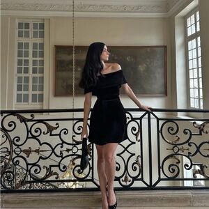 NADINE MERABI Harper Black Dress